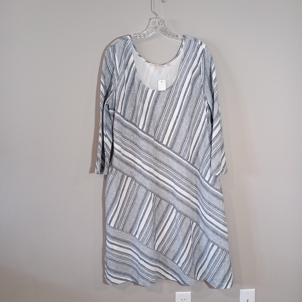 Soft Surroundings Sonya Linen Dress Size XL NWT - Picture 2 of 10